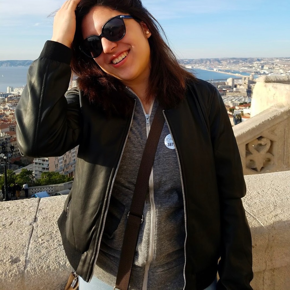 Zara Faux Leather Bomber Jacket